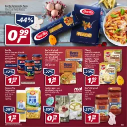 Gazetka promocyjna Real - Gazetka - ważna od 16.04 do 16.04.2022 - strona 19 - produkty: barilla, beutel, eis, gin, Gläser, hartweizen, italienische pasta, kartoffel, Knödel, kochbeutel, nuss, pasta, pasta-sauce, pfanni, püree, reis, sauce, saucen, teigwaren, Ti
