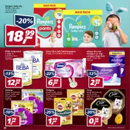 Gazetka promocyjna Real - Gazetka - ważna od 16.04 do 16.04.2022 - strona 34 - produkty: Alwa, Always, baby-dry, Beba, Discreet, eis, folgemilch, LG, milch, Nassnahrung, pampers, Pants, papier, pedigree, reis, Schal, Schale, slip, slipeinlagen, snack, snacks, toilettenpapier, trockenfutter, whiskas, windeln, windeln oder pants, zewa