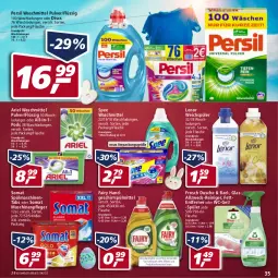 Gazetka promocyjna Real - Gazetka - ważna od 16.04 do 16.04.2022 - strona 35 - produkty: ariel, ariel waschmittel, Bad, dusche, eis, fairy, flasche, Frosch, geschirr, geschirrspülmittel, lenor, lenor weichspüler, Maschinenpfleger, persil, persil waschmittel, Pods, reiniger, reis, somat, spee, spülmaschinen, spülmaschinentabs, spülmittel, waschmittel, wc-gel, weck, weichspüler