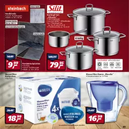 Gazetka promocyjna Real - Gazetka - ważna od 16.04 do 16.04.2022 - strona 49 - produkty: edelstahl, eis, elle, filterkartuschen, fleisch, Fleischtopf, Kochtopf, latte, reis, rel, stielkasserolle, teller, Ti, topf, topf-set, wasser, wasserfilter