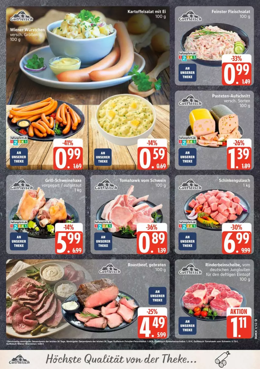 Aktueller Prospekt Edeka - Prospekte - von 02.02 bis 07.02.2026 - strona 13 - produkty: eintopf, eis, fleisch, fleischsalat, jungbullen, kartoffel, kartoffelsalat, rind, rinder, salat, Ti, topf