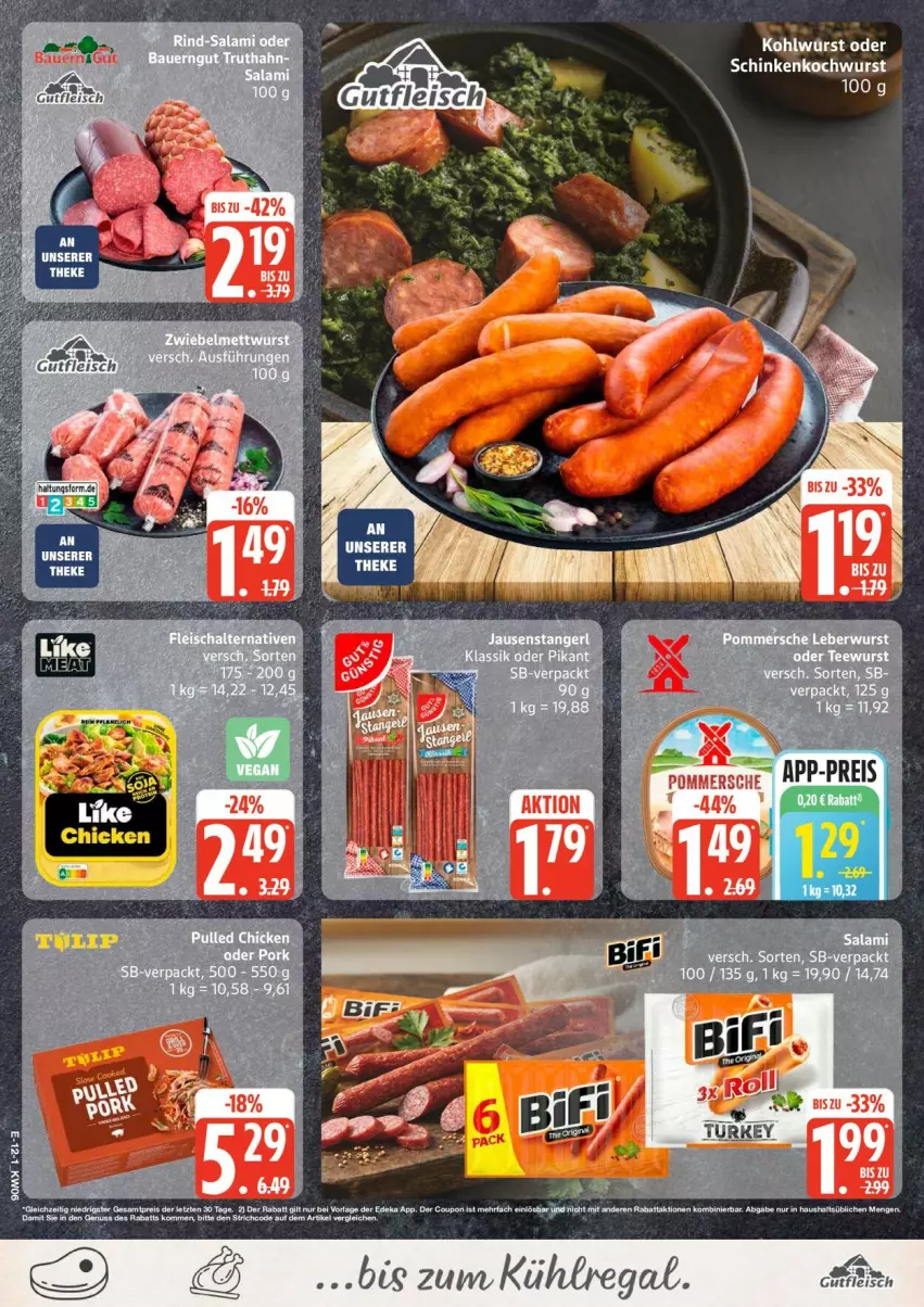 Aktueller Prospekt Edeka - Prospekte - von 02.02 bis 07.02.2026 - strona 14 - produkty: nuss, salami, schinken, Ti, wurst