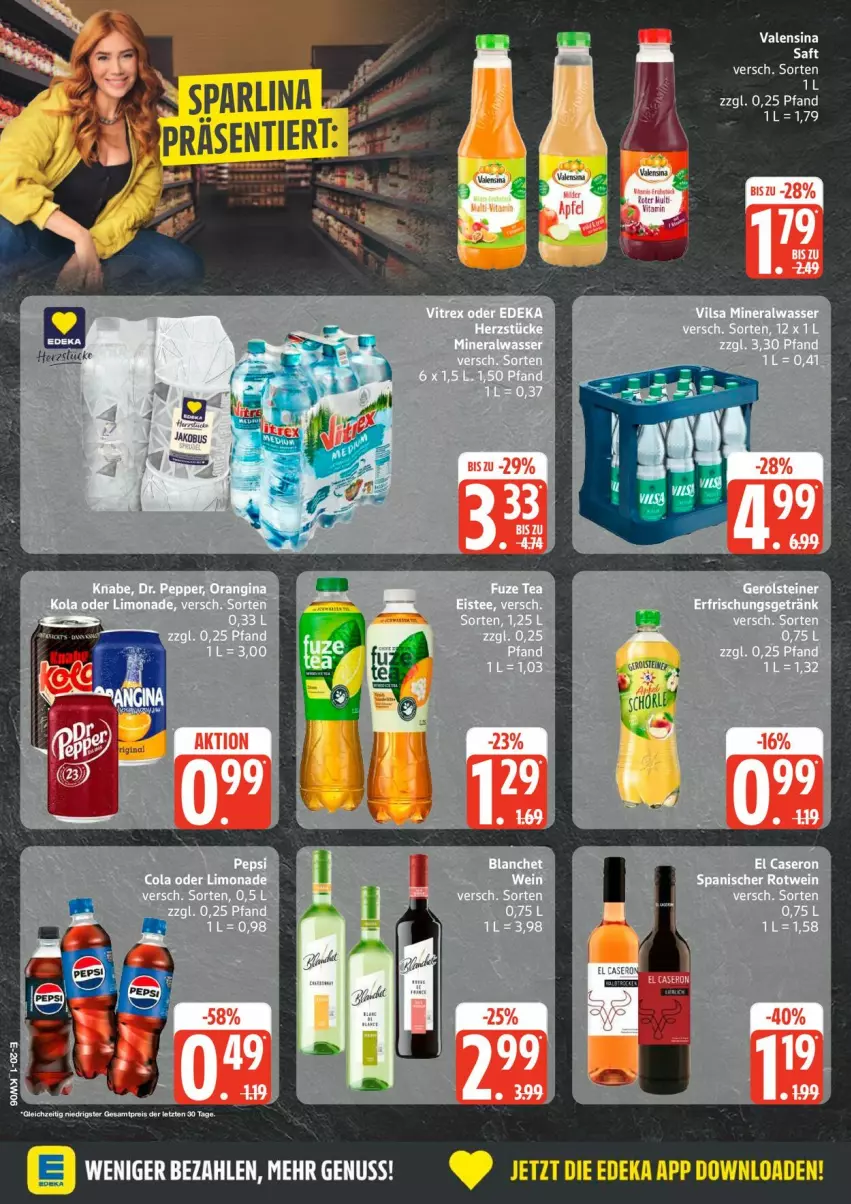 Aktueller Prospekt Edeka - Prospekte - von 02.02 bis 07.02.2026 - strona 24 - produkty: deka, eis, reis, saft, Ti, valensina, ZTE