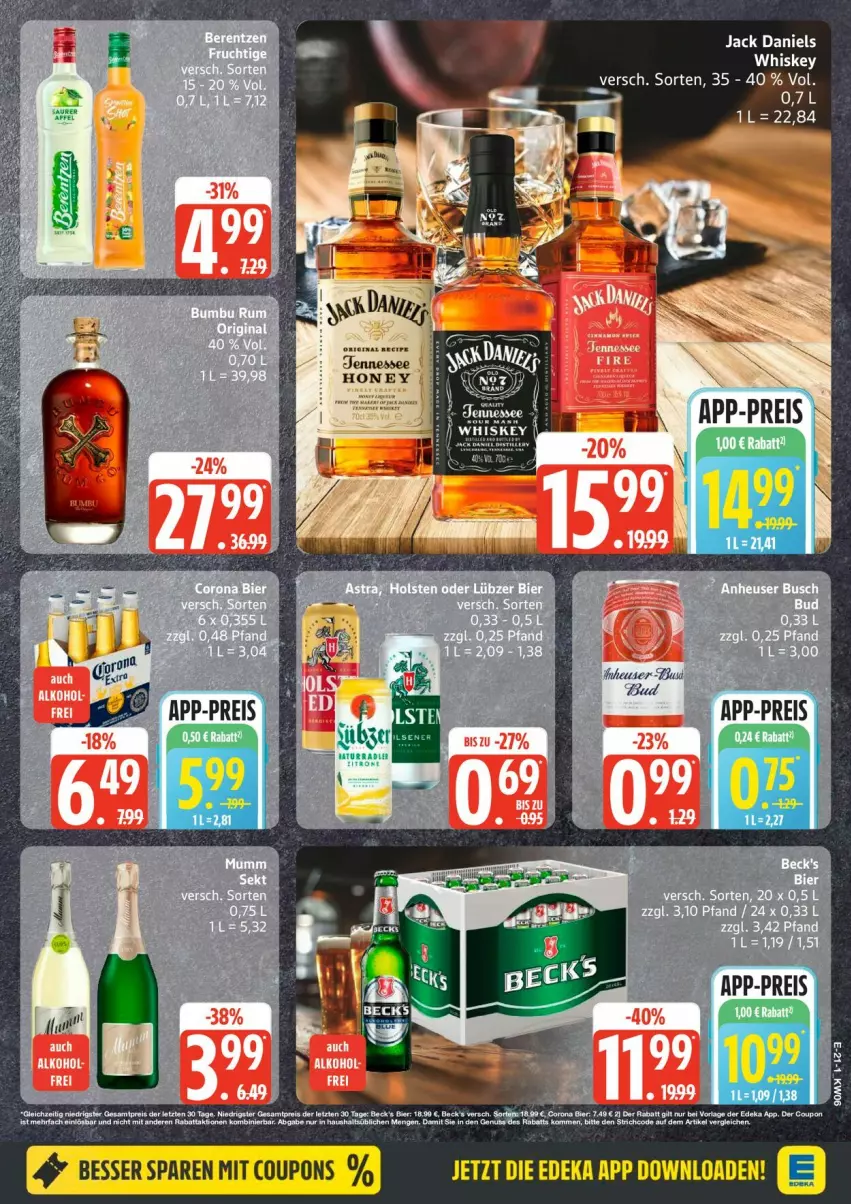 Aktueller Prospekt Edeka - Prospekte - von 02.02 bis 07.02.2026 - strona 25 - produkty: coupon, coupons, deka, eis, Heu, jack daniel, jack daniels, reis