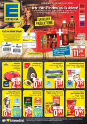 Gazetka promocyjna Edeka - Prospekte - Gazetka - ważna od 07.02 do 07.02.2026 - strona 1 - produkty: coupon, coupons, deka, eis, ente, flasche, lebensmittel, sana, Ti