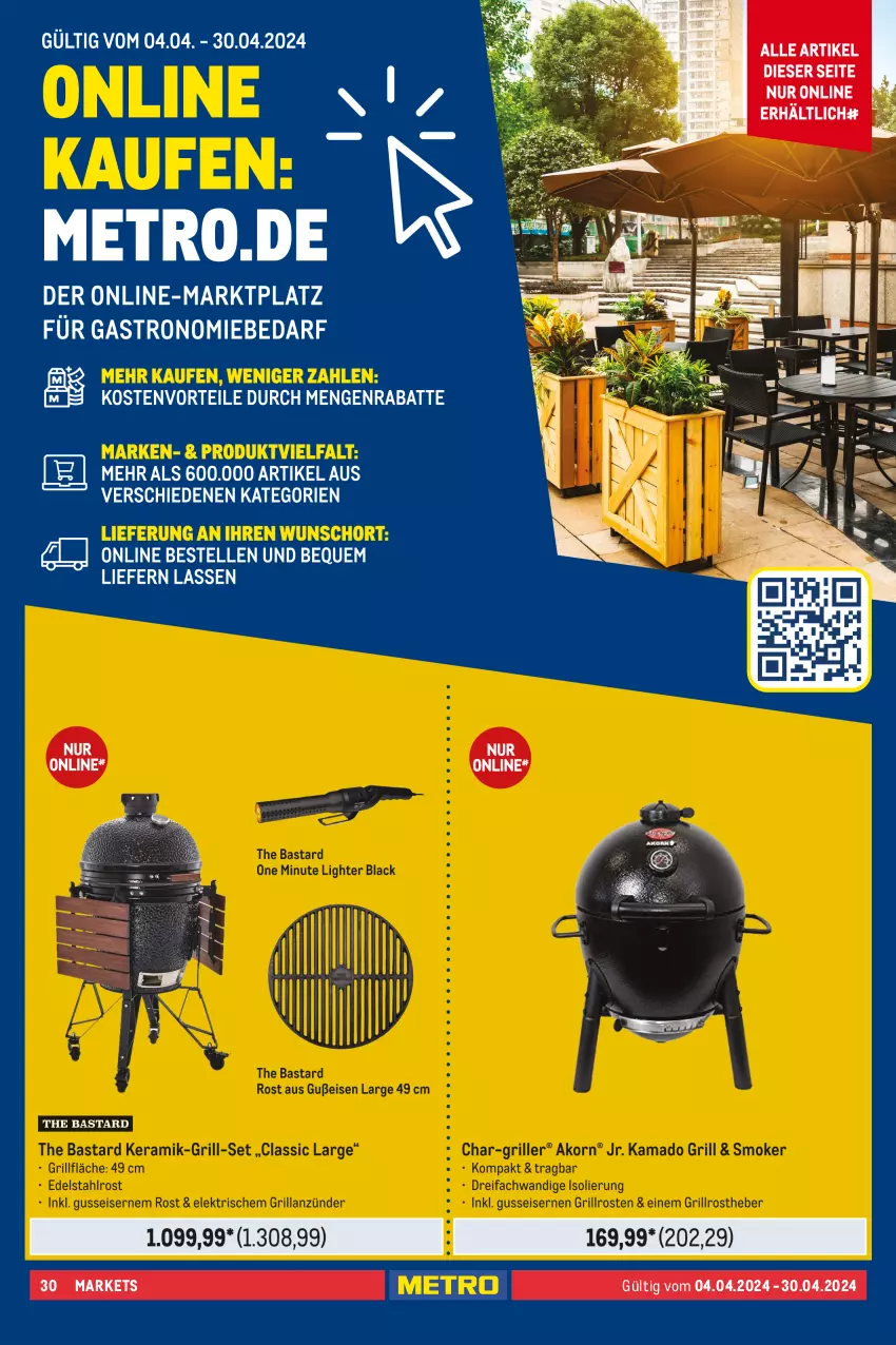 Aktueller Prospekt Metro - Outdoor & Grill - von 04.04 bis 30.04.2024 - strona 30 - produkty: Ti