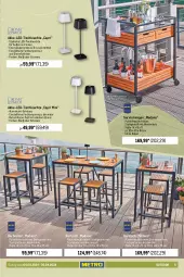 Gazetka promocyjna Metro - Outdoor & Grill - Gazetka - ważna od 30.04 do 30.04.2024 - strona 5 - produkty: akku, aluminiumgestell, auer, Bank, barhocker, Bartisch, Cap, eis, hocker, Holz, HP, klappsessel, latte, led-tischleuchte, Leuchte, leuchtmittel, LG, Metro, reis, rückenlehne, Servierwagen, sessel, stapelstuhl, stuhl, Ti, tisch, tischleuchte, tischplatte