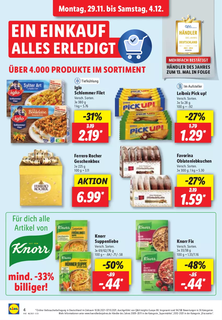 Aktueller Prospekt Lidl - Aktionsprospekt - von 29.11 bis 04.12.2021 - strona 4