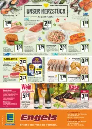 Gazetka promocyjna E Center - Angebote der Woche - Gazetka - ważna od 09.04 do 09.04.2022 - strona 24 - produkty: Alwa, apfel, aqua, auer, baguette, blätterteig, braten, braun, burgunder, butter, Croissant, dell, eis, elle, Engel, ente, filet, fisch, fische, Fischer, flasche, fleisch, frikadellen, gerolsteine, gerolsteiner, glasflasche, grauer burgunder, grill, hartkäse, Heilbuttfilet, ideal zum grillen, karamell, kartoffel, kartoffeln, Käse, kirsch, kissen, Krebs, lachs, lamm, mac, milch, mineralwasser, natur, nuss, olive, omega, Omega-3, pesto, reis, Ria, rind, ring, rum, rumpsteak, sac, Saibling, salat, sauce, Schere, schinken, Seesaiblingsfilet, spargel, Speck, speisekartoffeln, spitzenqualität, steak, steiner, Ti, tisch, tomate, wasser, wein