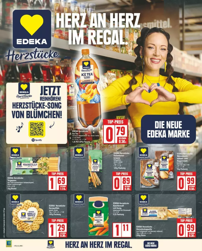 Aktueller Prospekt Edeka - Prospekte - von 23.09 bis 28.09.2024 - strona 2 - produkty: eis, ice tea, regal, reis, top-preis, tuc, Yo