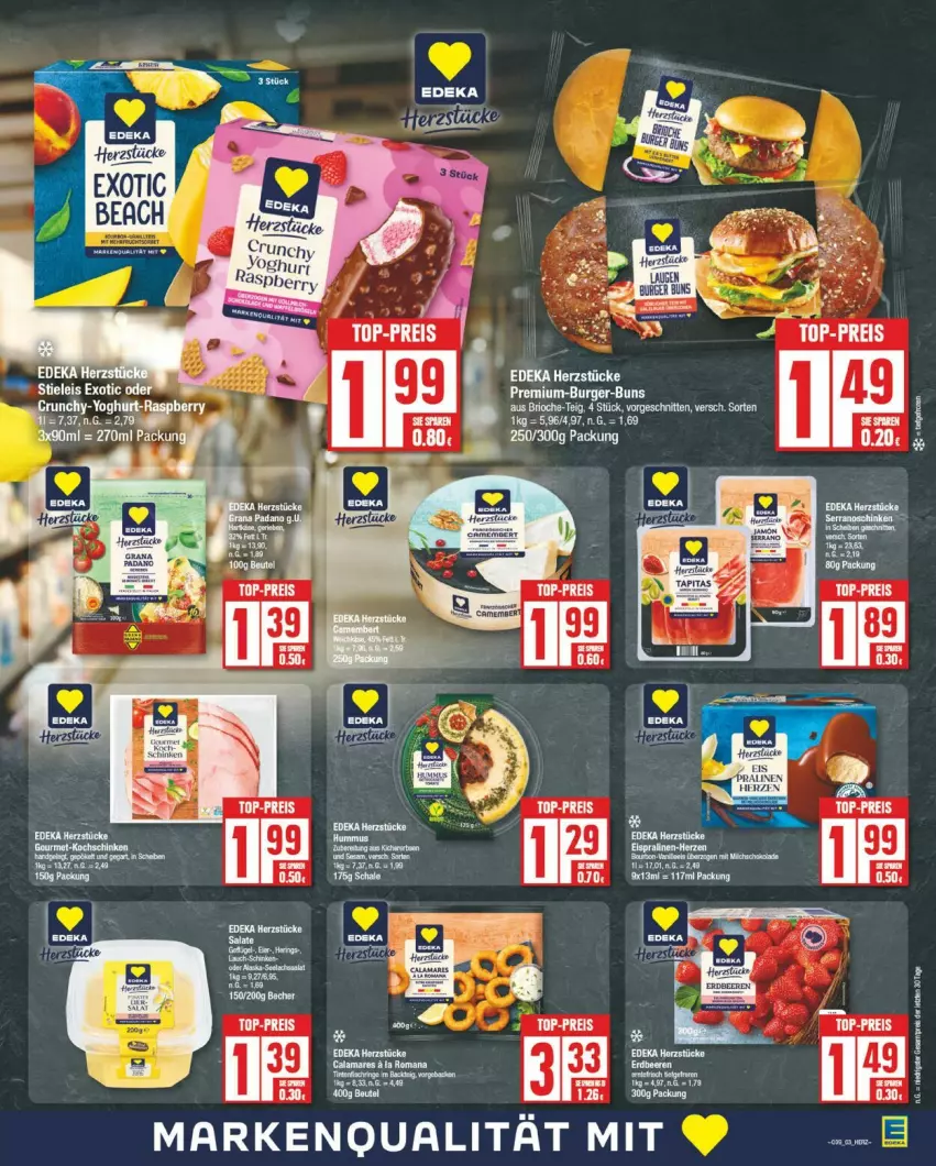 Aktueller Prospekt Edeka - Prospekte - von 23.09 bis 28.09.2024 - strona 3 - produkty: Bau, deka, eis, ente, reis, tee, Ti, top-preis