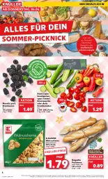 Gazetka promocyjna Kaufland - Extra-Angebote - Gazetka - ważna od 12.06 do 12.06.2024 - strona 4 - produkty: angebot, baguette, beere, beeren, brombeere, brombeeren, eis, gurke, gurken, natur, nuss, paprika, rezept, rezepte, Schal, Schale, snack, Ti, tomate, tomaten, walnuss, walnusskerne, ZTE