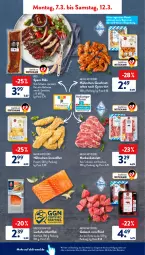 Gazetka promocyjna AldiSud - ALDI Aktuell - Gazetka - ważna od 12.03 do 12.03.2022 - strona 4 - produkty: aldi, alle artikel ohne dekoration, barbecue, dekoration, eis, elle, filet, fleisch, forelle, geschnetzeltes, gulasch, gyros, kotelett, lachs, reis, rel, rind, rinder, Rinderkeule, schwein, spare ribs, Ti, wein, Zelt, ZTE