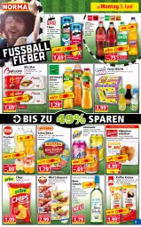 Gazetka promocyjna Norma - Norma - Gazetka - ważna od 10.06 do 10.06.2024 - strona 7 - produkty: ananas, braten, Cabanossi, chips, eis, eistee, erfrischungsgetränk, flasche, frucht, getränk, gewürz, gin, hähnchenbrust, Hähnchenschnitzel, kaffee, Käse, käse vielfalt, kracher, kuchen, kühlregal, leine, limo, limonade, maracuja, nuss, orange, paprika, pfirsich, regal, sahne, Schmelzkäse, schnitten, schnitzel, schorle, sour cream, tee, Ti, wein, weinschorle, würfel, zitrone, zucker