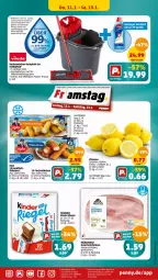 Gazetka promocyjna Penny - Prospekte - Gazetka - ważna od 13.01 do 13.01.2024 - strona 25 - produkty: backfisch, bodenwischer, corona, eimer, ferrero, filet, fisch, fischstäbchen, hinterschinken, Holz, Kinder, kinder riegel, mikrofaser, rama, reiniger, riegel, schinken, Ti, vileda, zitrone, zitronen