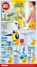 Gazetka promocyjna Penny - Prospekte - Gazetka - ważna od 13.01 do 13.01.2024 - strona 30 - produkty: dampfreiniger, eis, fenster, fenstersauger, flasche, garnitur, Glasreiniger, Gummibesen, je 500-ml-flasche, LG, mikrofaser, reifen, reiniger, Reinigung, reis, Ti, tisch, Trockner, wäschetrockner, wasser, wassertank, ZTE