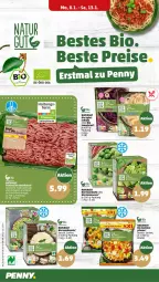 Gazetka promocyjna Penny - Prospekte - Gazetka - ważna od 13.01 do 13.01.2024 - strona 4 - produkty: apfel, auer, beutel, bio, bio gemüse, eis, fleisch, hackfleisch, Kraut, natur, pfanne, reis, rind, rosen, Rosenkohl, rotkohl, Sauerkraut, schwein, schwein und rind, vom schwein und rind, wein