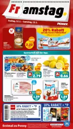 Gazetka promocyjna Penny - Prospekte - Gazetka - ważna od 13.01 do 13.01.2024 - strona 42 - produkty: angebot, angebote, backfisch, coupon, ferrero, filet, fisch, fischstäbchen, hinterschinken, iglo, Kinder, kinder riegel, papier, payback, riegel, schinken, Ti, zitrone, zitronen