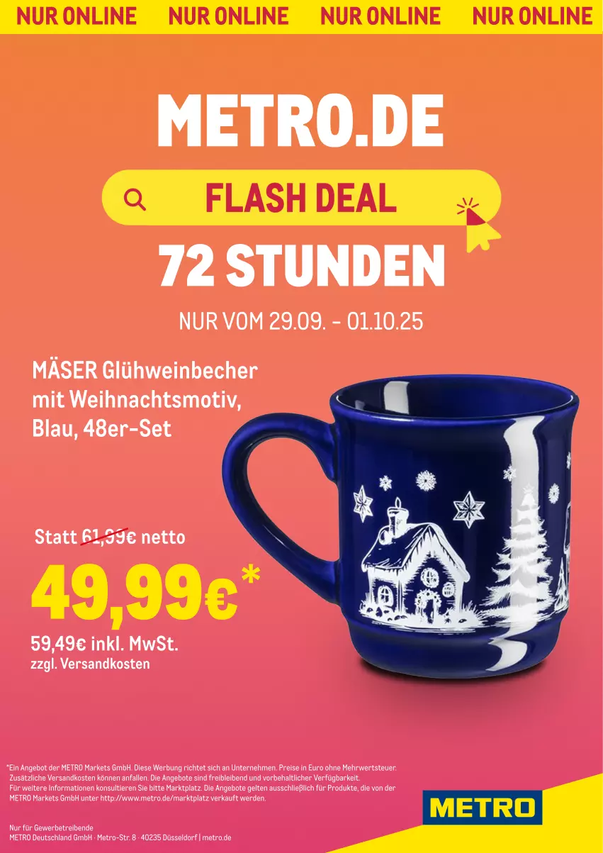 Aktueller Prospekt Metro - Online: Wochen-Angebote - von 29.09 bis 05.10.2025 - strona 1 - produkty: rwe