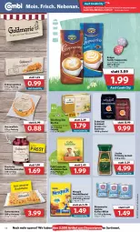 Gazetka promocyjna Combi - Prospekte - Gazetka - ważna od 02.04 do 02.04.2022 - strona 14 - produkty: angebot, angebote, bärenmarke, beutel, bio, butter, Cap, cappuccino, cin, discount, eis, elle, erdnuss, espresso, jacobs, jacobs krönung, kaffee, krüger, kuchen, milch, morellen, nesquik, nuss, oder espresso, reis, rel, schattenmorellen, tee, Ti, waffeln