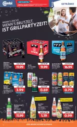 Gazetka promocyjna Combi - Prospekte - Gazetka - ważna od 02.04 do 02.04.2022 - strona 18 - produkty: alkohol, angebot, angebote, aqua, aquavit, bier, eis, elle, erdinger, flasche, fleisch, getränk, getränke, kellerbier, köstritzer, malteser, pils, saft, säfte, san pellegrino, schorle, stube, Ti, tyskie, wurst