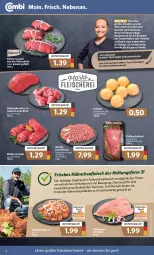 Gazetka promocyjna Combi - Prospekte - Gazetka - ważna od 02.04 do 02.04.2022 - strona 4 - produkty: apfel, braten, eis, elle, fleisch, gewürz, gulasch, gyros, hackfleisch, Hähnchenfleisch, Hähnchengyros, ilag, kalbsschnitzel, kartoffel, kartoffeln, Knödel, küche, Küchen, lebensmittel, mac, nuss, rind, rinder, Rinderroulade, rotkohl, rouladen, rwe, salz, Schal, Schale, schmorbraten, schnitzel, Ti, Tiere