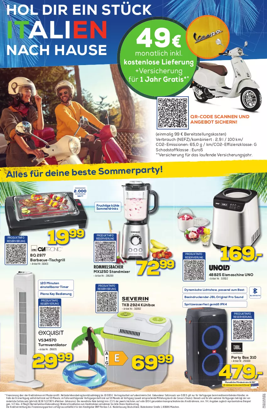 Aktueller Prospekt Berlet - Markt ändern > - von 23.06 bis 23.06.2023 - strona 10 - produkty: angebot, barbecue, consors finanz, drink, drinks, eimer, eis, eismaschine, frucht, gin, grill, jbl, kühlbox, Laufen, LG, mastercard, Mixer, Rauch, standmixer, Ti, timer, tisch, tischgrill, turmventilator, ventilator, wasser