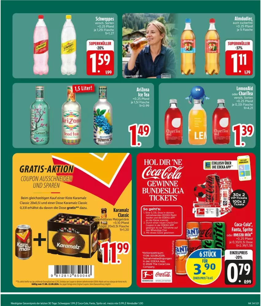 Aktueller Prospekt Edeka - Prospekte - von 17.08 bis 22.08.2026 - strona 23 - produkty: deka, eis, reis