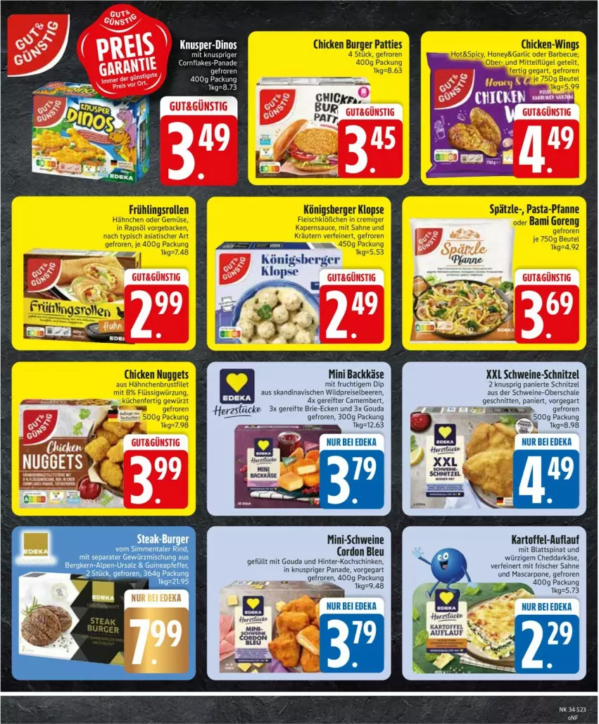 Aktueller Prospekt Edeka - Prospekte - von 17.08 bis 22.08.2026 - strona 25 - produkty: brie, cordon bleu, dip, flakes, frucht, gouda, kartoffel, Käse, mit frucht, mit gouda, schnitten, schnitzel, schwein, schweine, schweine-schnitzel, Ti, wein, weine, Wild