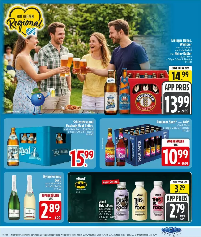 Aktueller Prospekt Edeka - Prospekte - von 17.08 bis 22.08.2026 - strona 6 - produkty: deka, Paula, paulaner