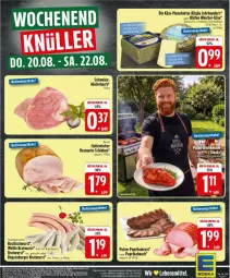 Gazetka promocyjna Edeka - Prospekte - Gazetka - ważna od 22.08 do 22.08.2026 - strona 32 - produkty: Bau, Blüte, bratwurst, burger, eis, Faktu, fleisch, Kalbfleisch, Käse, LG, mit kalbfleisch, paprika, pute, regensburger, rosmarin, rostbratwurst, schinken, schnittkäse, schwein, schweine, tee, wein, weine, wurst