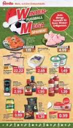 Gazetka promocyjna Famila - Prospekte - Gazetka - ważna od 03.12 do 03.12.2022 - strona 18 - produkty: Becher, beutel, bley, bratwurst, butter, chips, creme, eis, feinkost, flasche, fleisch, Funny Frisch, gewürz, grill, kartoffel, ketchup, LG, linsen, löwensenf, natur, nuss, reis, salat, salate, sauce, schnitten, schwein, schweine, schweinefleisch, senf, spreewälder, Ti, toast, tzatziki, wein, weine, wurst, ZTE