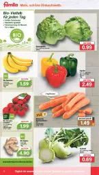 Gazetka promocyjna Famila - Prospekte - Gazetka - ważna od 03.12 do 03.12.2022 - strona 2 - produkty: banane, bananen, beutel, bio, eis, eisbergsalat, ingwer, kohlrabi, mac, möhren, natur, paprika, Rauch, salat, Schal, Schale, speisemöhren, Ti, tomate, tomaten