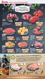 Gazetka promocyjna Famila - Prospekte - Gazetka - ważna od 03.12 do 03.12.2022 - strona 4 - produkty: braten, eis, fleisch, gewürz, gulasch, hackfleisch, Hähnchenfleisch, Hähnchenschnitzel, Knödel, kuchen, Lebkuchen, mac, Nackensteak, nackensteaks, pflaume, rind, rinder, rinderhackfleisch, Rinderroulade, rouladen, rwe, saft, Schal, Schale, schmorbraten, schnitzel, schwein, schweine, schweinefleisch, steak, steaks, Ti, Tiere, tisch, wein, weine