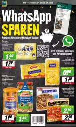 Gazetka promocyjna Edeka - Prospekte - Gazetka - ważna od 06.04 do 06.04.2024 - strona 2 - produkty: angebot, angebote, beste butter, beutel, bockwurst, böklunder, butter, culinaria, die ofenfrische, Dr. Oetker, eier, eiernudeln, eis, ente, frau antje, nudel, nudeln, Ofen, pizza, pizza tradizionale, reis, Ria, tradizionale, wurst