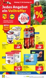 Gazetka promocyjna Lidl - Aktionsprospekt - Gazetka - ważna od 06.07 do 06.07.2024 - strona 12 - produkty: angebot, auer, Bau, Bauer, eis, joghur, joghurt, Käse, ndk, pepsi, reis, ritter, ritter sport, schafkäse, Schal, Schale, Sport, Ti