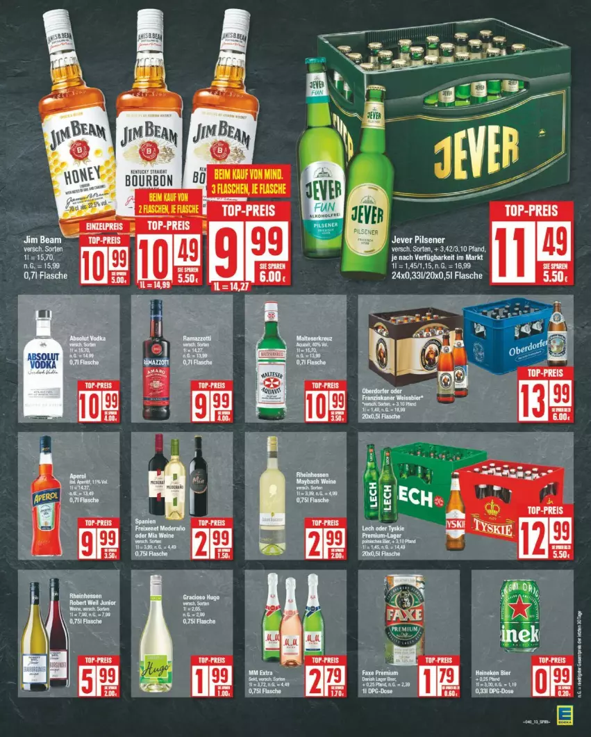 Aktueller Prospekt Edeka - Prospekte - von 30.09 bis 05.10.2024 - strona 13 - produkty: eis, flasche, Liege, reis, top-preis