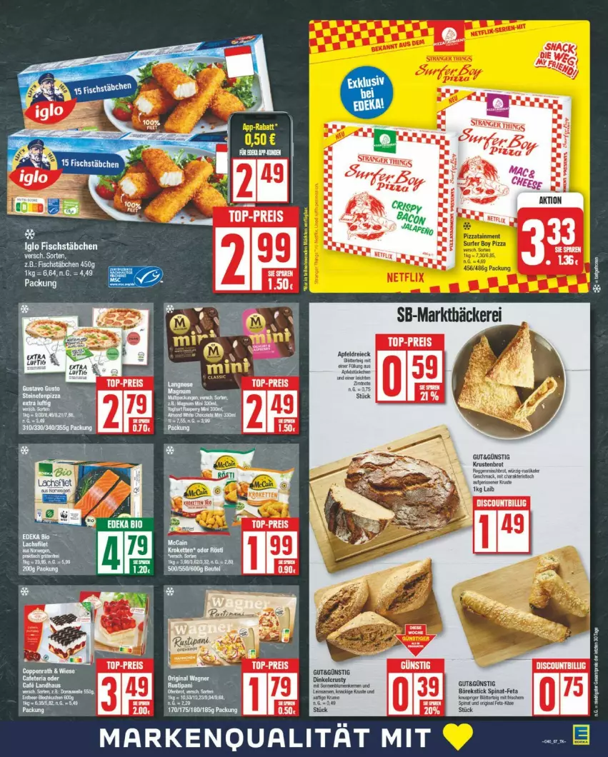 Aktueller Prospekt Edeka - Prospekte - von 30.09 bis 05.10.2024 - strona 7 - produkty: apfel, brot, feta, Krustenbrot, spinat, Ti