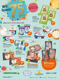 Gazetka promocyjna Tegut - Angebote der Woche - Gazetka - ważna od 26.02 do 26.02.2022 - strona 1 - produkty: angebot, angebote, Becher, bio, bio-joghurt, Bio-Käse, bioland, braten, butter, dekoration, eis, frischkäse, garnelen, Gläser, joghur, joghurt, Käse, käsescheiben, milch, natur, natura, naturland, nuss, papier, pute, putenschnitzel, reis, sahne, salz, schlagsahne, schnitzel, Ti, Tiger-Garnelen