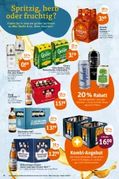 Gazetka promocyjna Tegut - Angebote der Woche - Gazetka - ważna od 26.02 do 26.02.2022 - strona 6 - produkty: alkohol, angebot, apfel, apfelwein, bier, burger, cider, Estrella Damm, frucht, getränk, getränke, gösser, hasseröder, krombache, krombacher, krombacher pils, natur, oder radler, pils, premium pils, radler, rel, Stiegl, Ti, wein