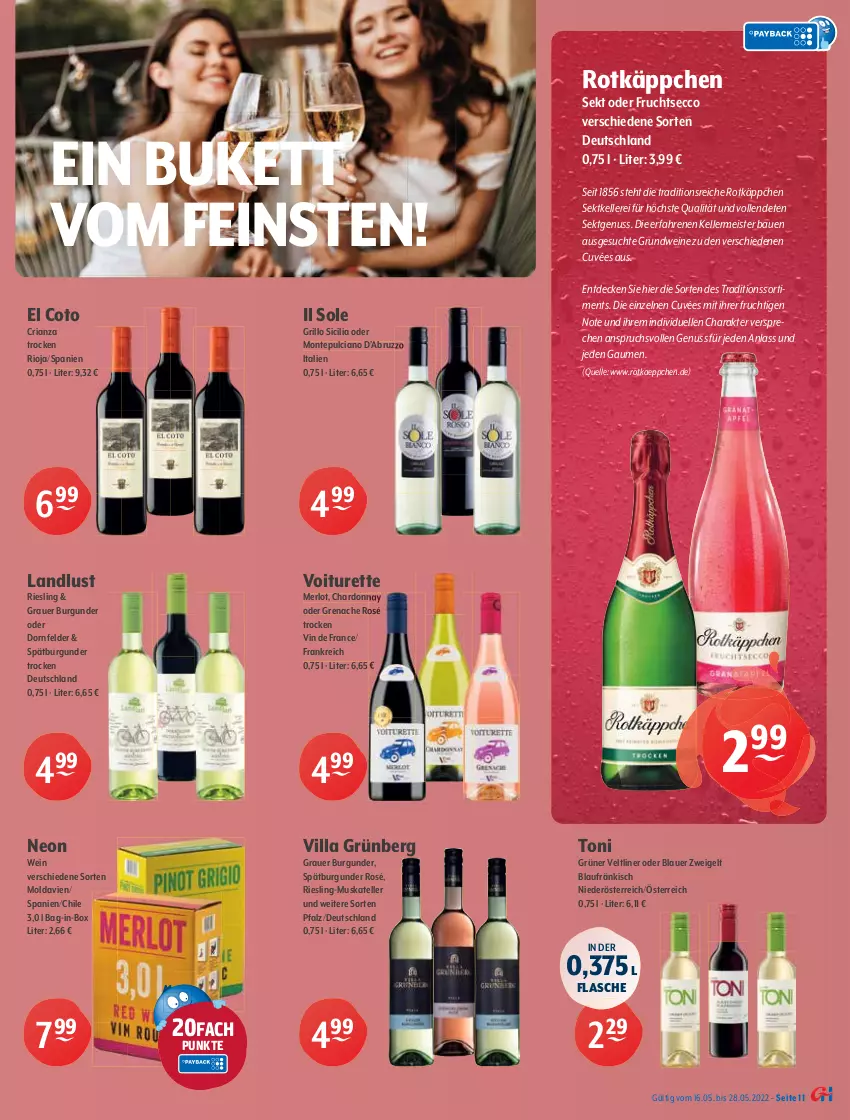 Aktueller Prospekt Getraenke Hoffmann - Prospekte - von 16.05 bis 28.05.2022 - strona 11 - produkty: alkohol, Alwa, aqua, aquavit, auer, bag-in-box, Bau, blauer zweigelt, burgunder, Cap, captain morgan, chardonnay, cuvée, decke, dornfelder, drink, dry gin, ecco, eier, eis, elle, flasche, frucht, fruchtsecco, gin, grauer burgunder, grill, grillo, grüner veltliner, hero, jim beam, johnnie walker, Koriander, kräuter, kräuterlikör, likör, Meister, merl, merlot, mineralwasser, monte, Montepulciano, nuss, original spiced gold, Ria, riesling, rioja, Rostocker, rotkäppchen, rum, sekt, spätburgunder, teller, Ti, vin de france, vodka, wasser, wein, weine, Zweigelt