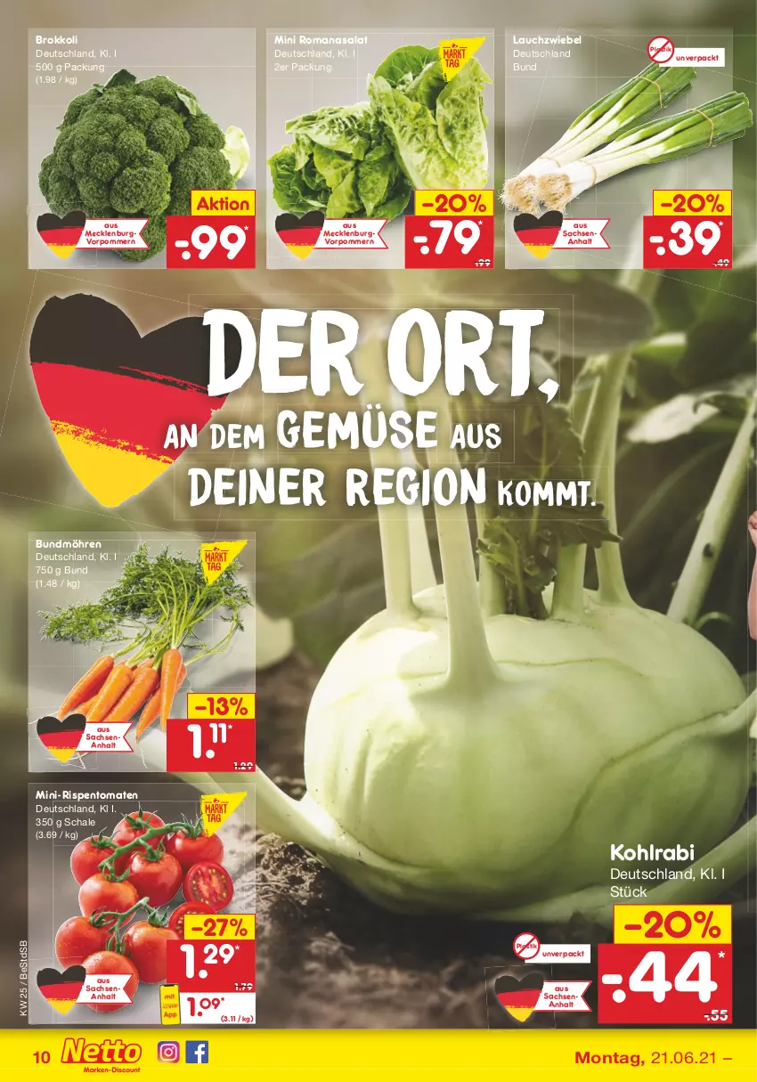 Aktueller Prospekt Netto Marken-Discount - Filial Angebote - von 21.06 bis 26.06.2021 - strona 12