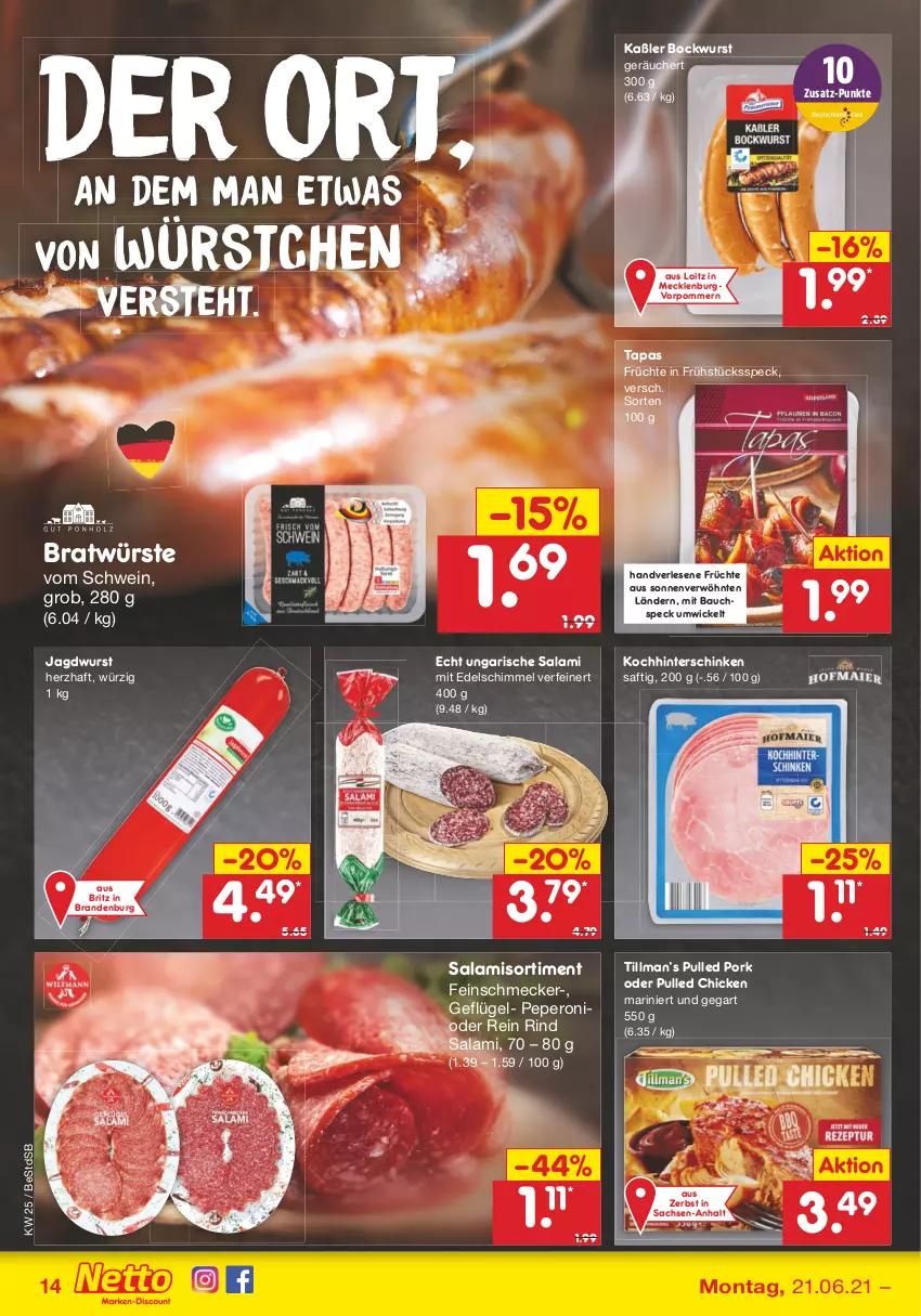 Aktueller Prospekt Netto Marken-Discount - Filial Angebote - von 21.06 bis 26.06.2021 - strona 16