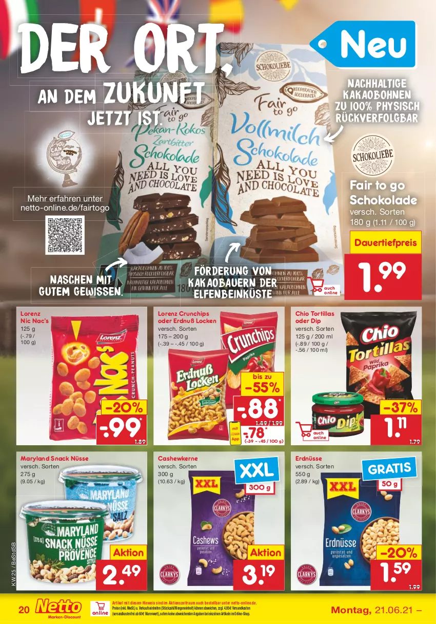 Aktueller Prospekt Netto Marken-Discount - Filial Angebote - von 21.06 bis 26.06.2021 - strona 22