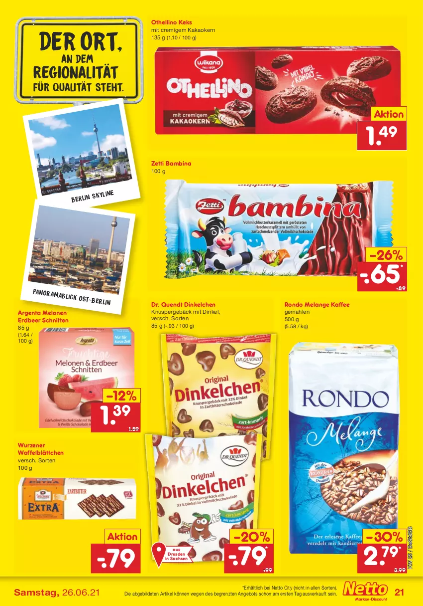 Aktueller Prospekt Netto Marken-Discount - Filial Angebote - von 21.06 bis 26.06.2021 - strona 23