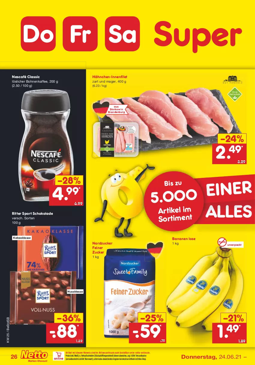 Aktueller Prospekt Netto Marken-Discount - Filial Angebote - von 21.06 bis 26.06.2021 - strona 28