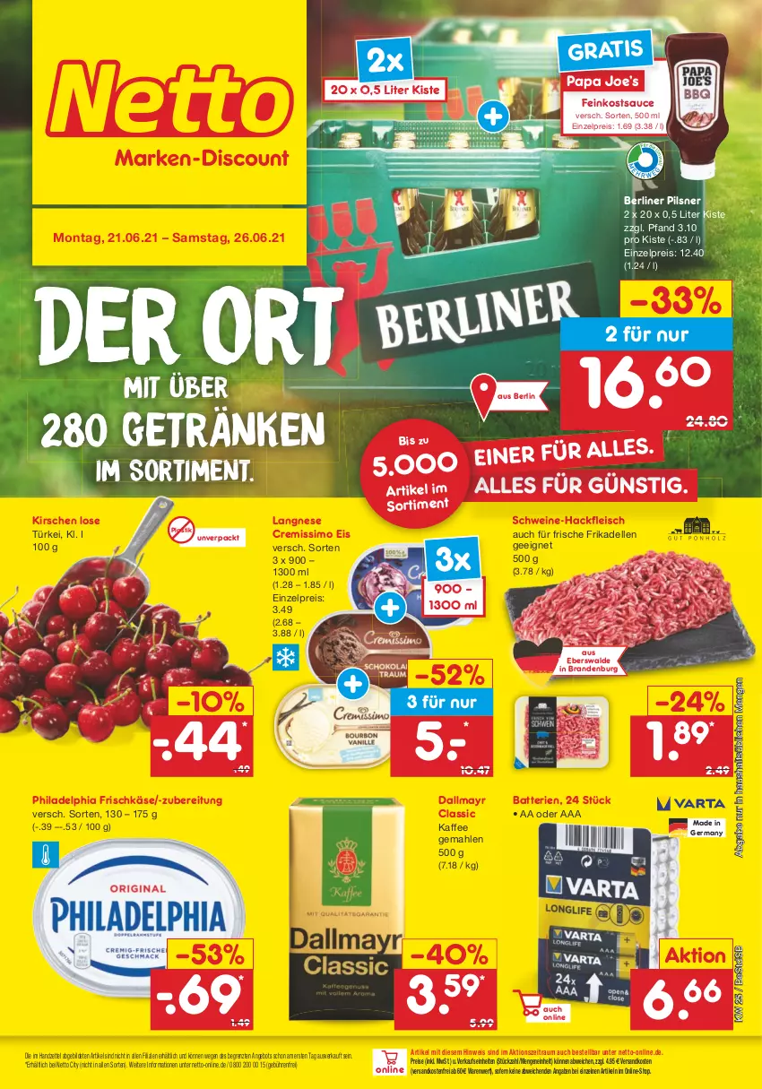 Aktueller Prospekt Netto Marken-Discount - Filial Angebote - von 21.06 bis 26.06.2021 - strona 3