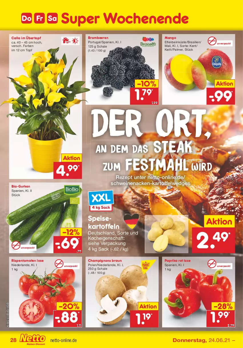 Aktueller Prospekt Netto Marken-Discount - Filial Angebote - von 21.06 bis 26.06.2021 - strona 30