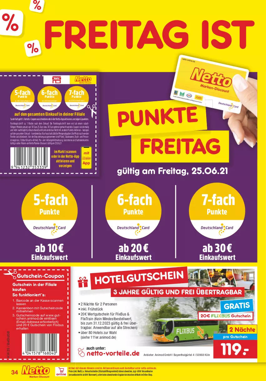 Aktueller Prospekt Netto Marken-Discount - Filial Angebote - von 21.06 bis 26.06.2021 - strona 36