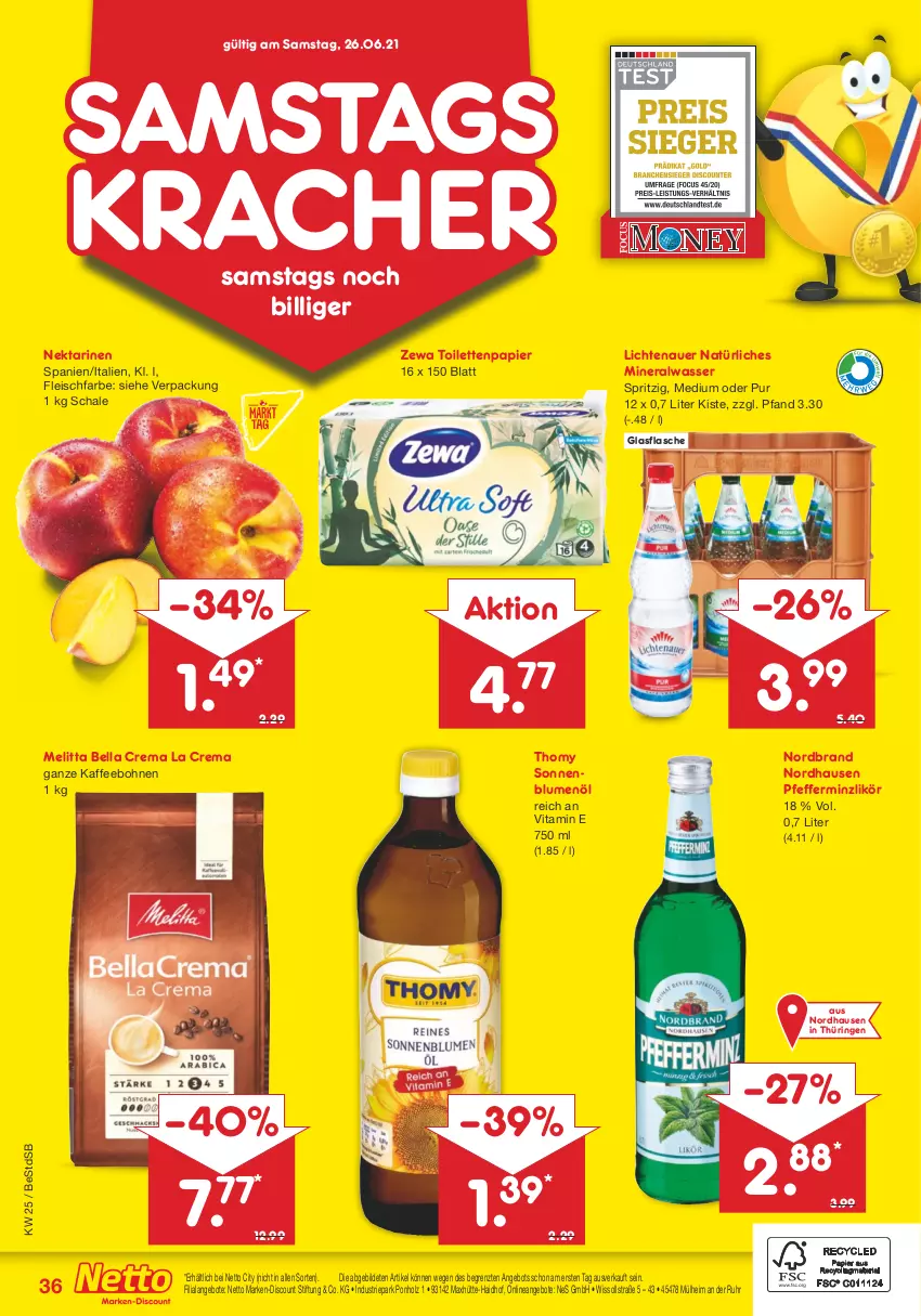 Aktueller Prospekt Netto Marken-Discount - Filial Angebote - von 21.06 bis 26.06.2021 - strona 38